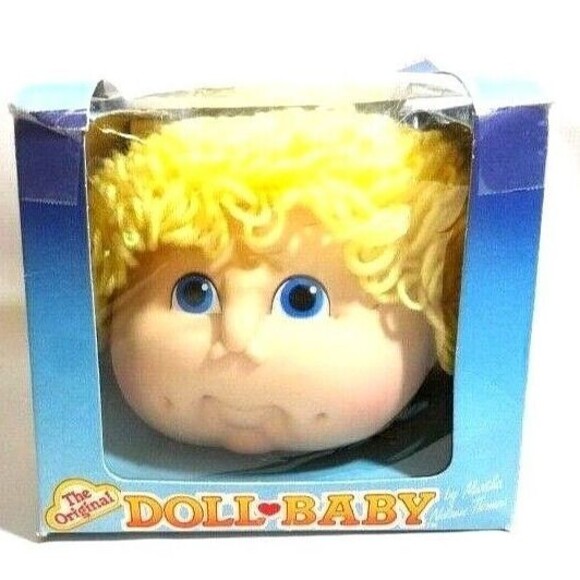 The Original Doll Head Blond Curly Hair Vintage 1984 Martha Nelson Sewing Craft - Picture 2 of 9